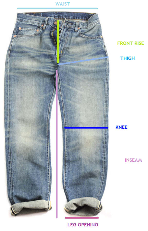 jeans front rise
